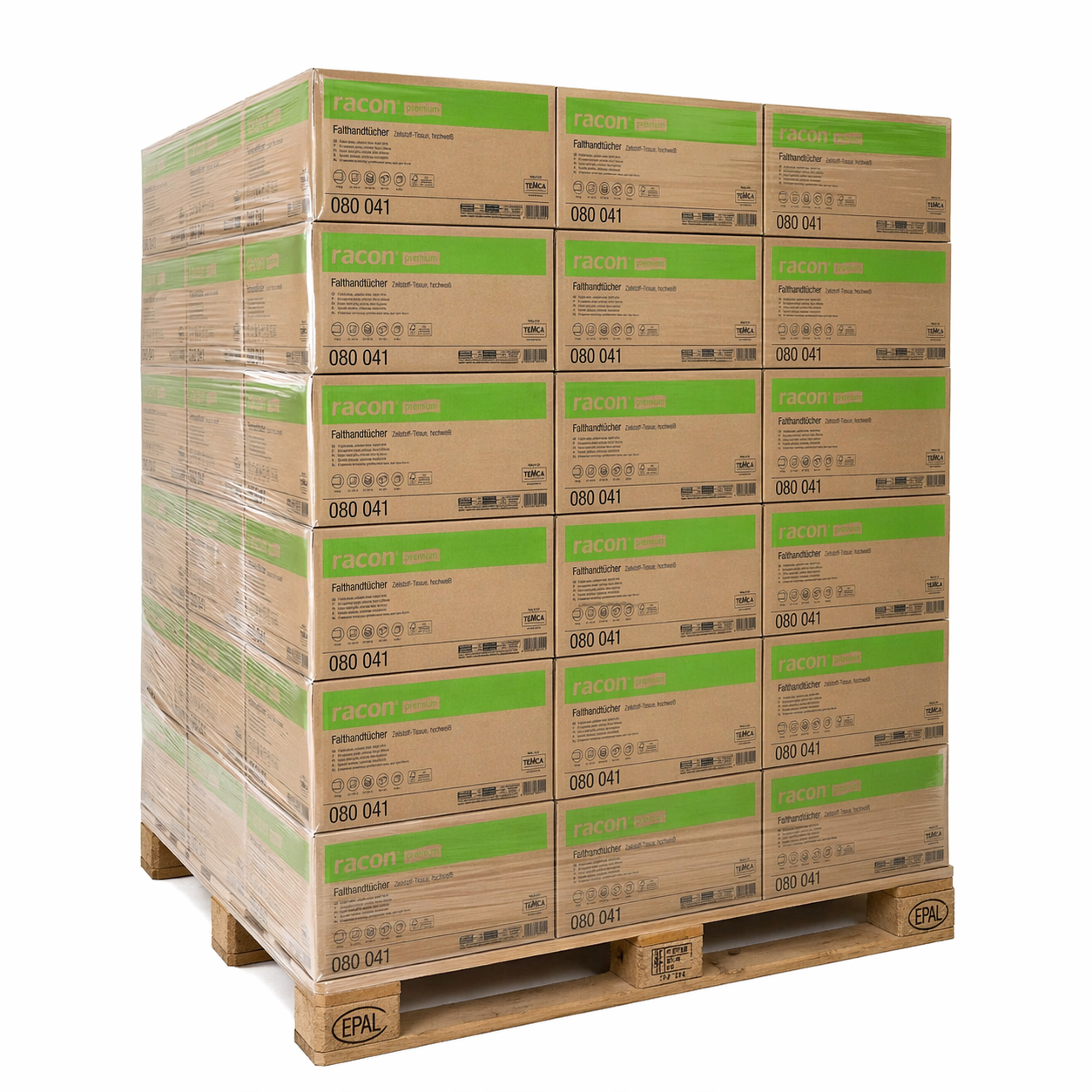 racon® premium Falthandtücher, 2-lagig,hochweiß, (32 Karton)
