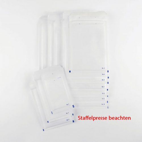 Luftpolstertasche, 100 Stück, Größe 7 weiß
