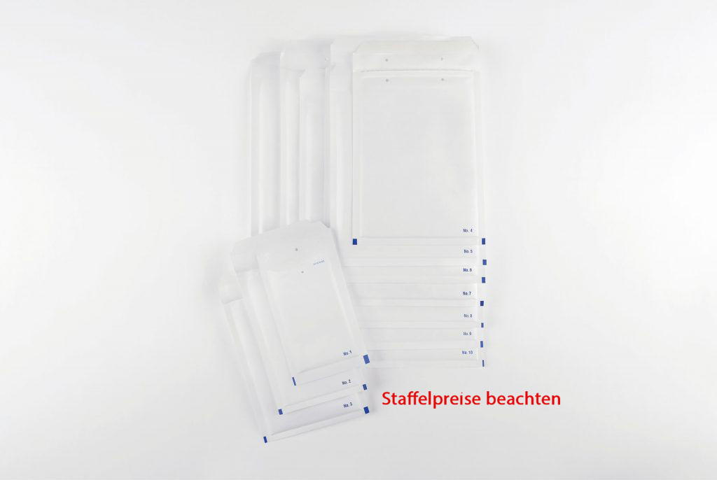 Luftpolstertasche, 100 Stück, Größe 7 weiß