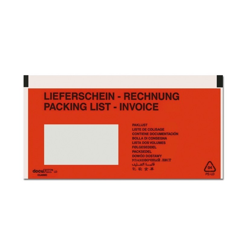 Lieferscheintaschen, 2000 Stück C 5 (bedruckt)